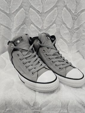 Converse Gray High Top Sneakers Men 8/Women 10